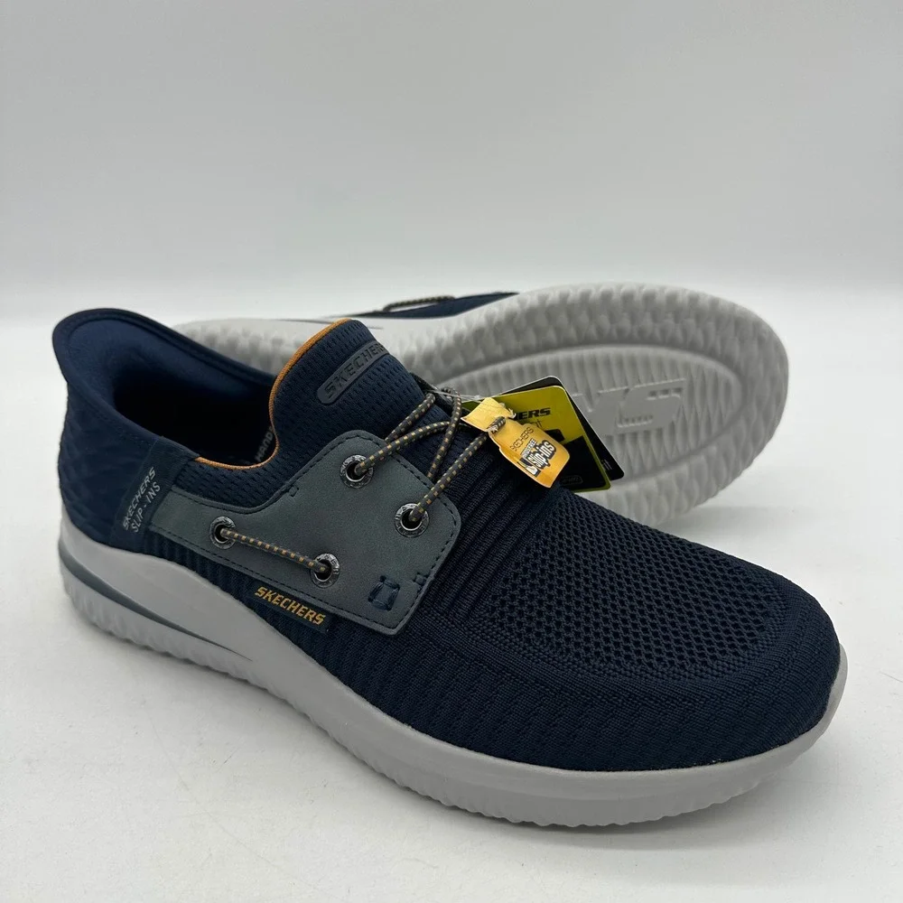 Skechers 210606 NVY Slip-ins Mens Size‎ 9 Delson 3.0 ROTH Hands Free Sneakers - Picture 6 of 13